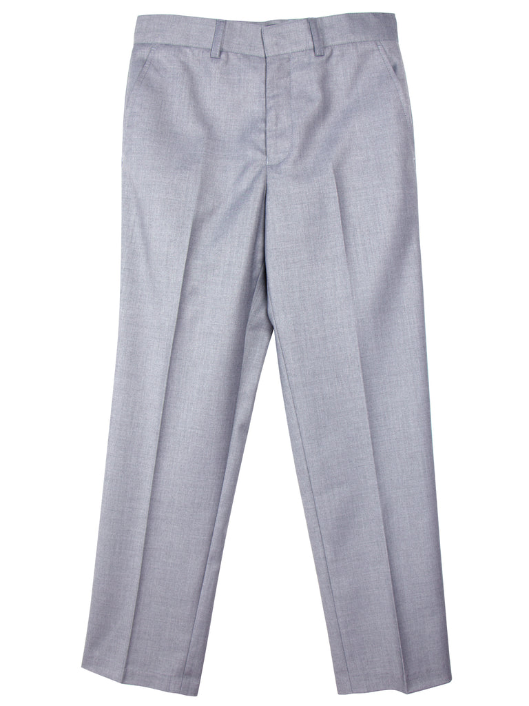 Boys' 4 Piece Suspenders Outfit, Light Grey/White/Grey w/White Stripes