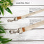 Linen Blend Dog Leash with D-Ring, 4.5 FT Walking Lead, Natural