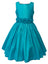 Girls' Flower Girl Dress with Rolled Flower Waistband and Bolero