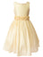 Girls' Flower Girl Dress with Rolled Flower Waistband and Bolero