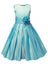 Girls' Sheer Neckline Red Satin Tea Length Flower Girl Dress