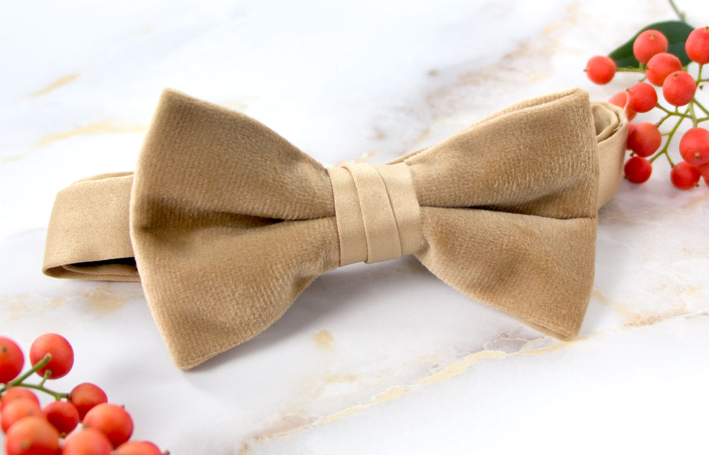 Boys' Velvet Pre-tied Bow Tie