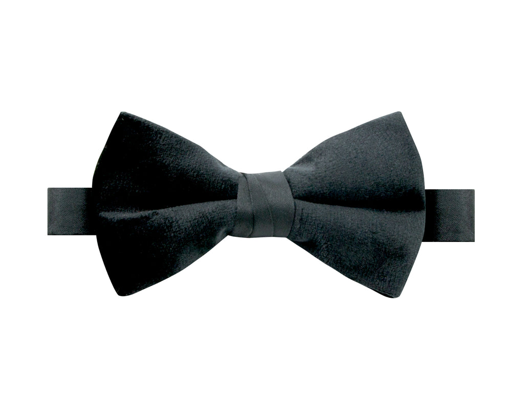 Boys' Velvet Pre-tied Bow Tie