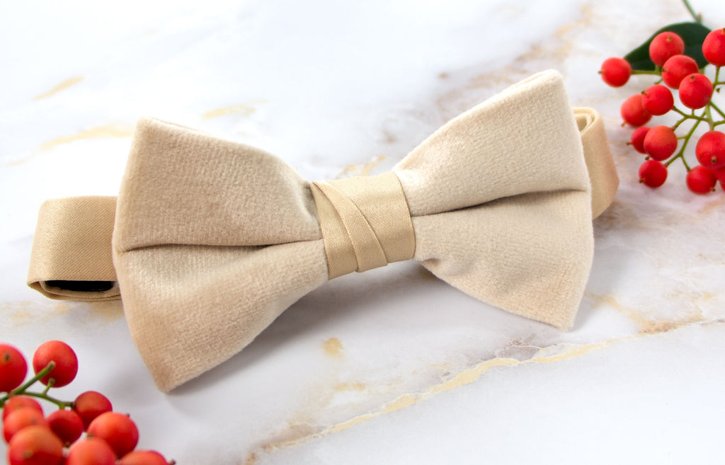 Boys' Velvet Pre-tied Bow Tie