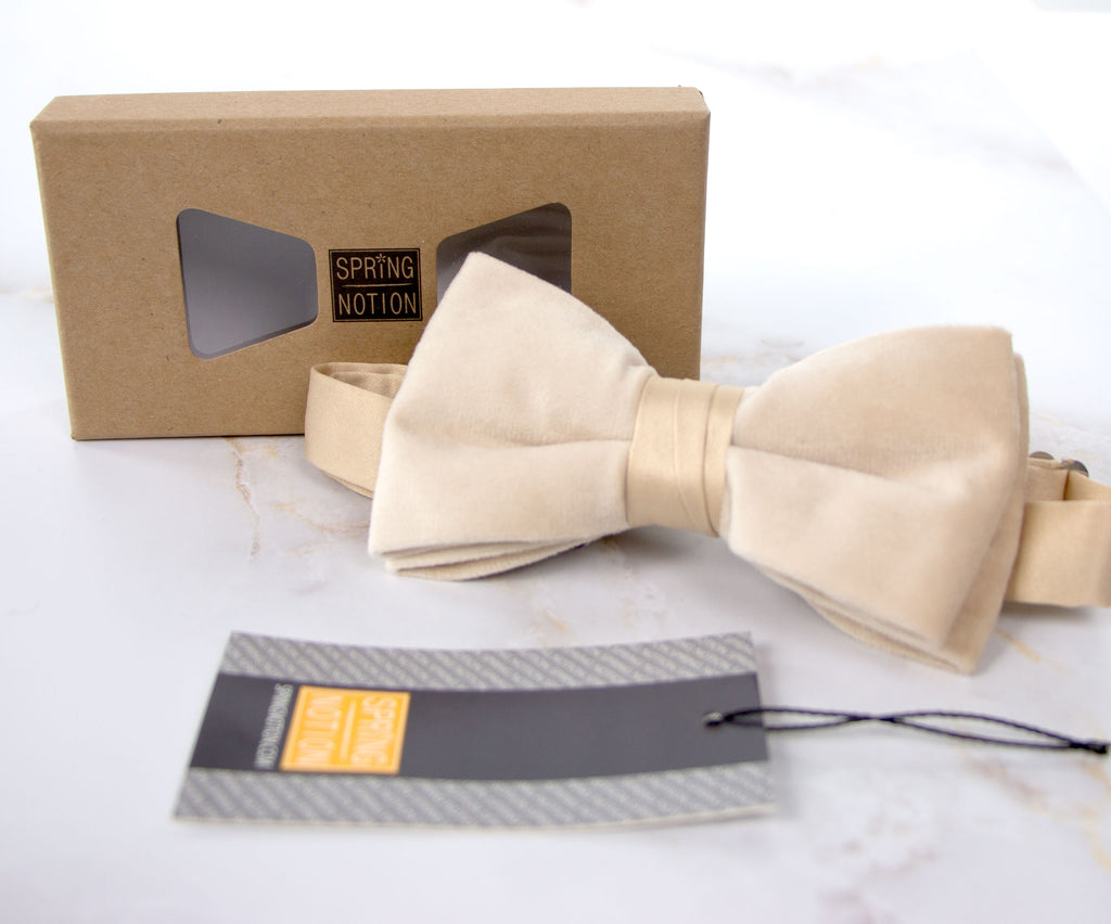 Boys' Velvet Pre-tied Bow Tie