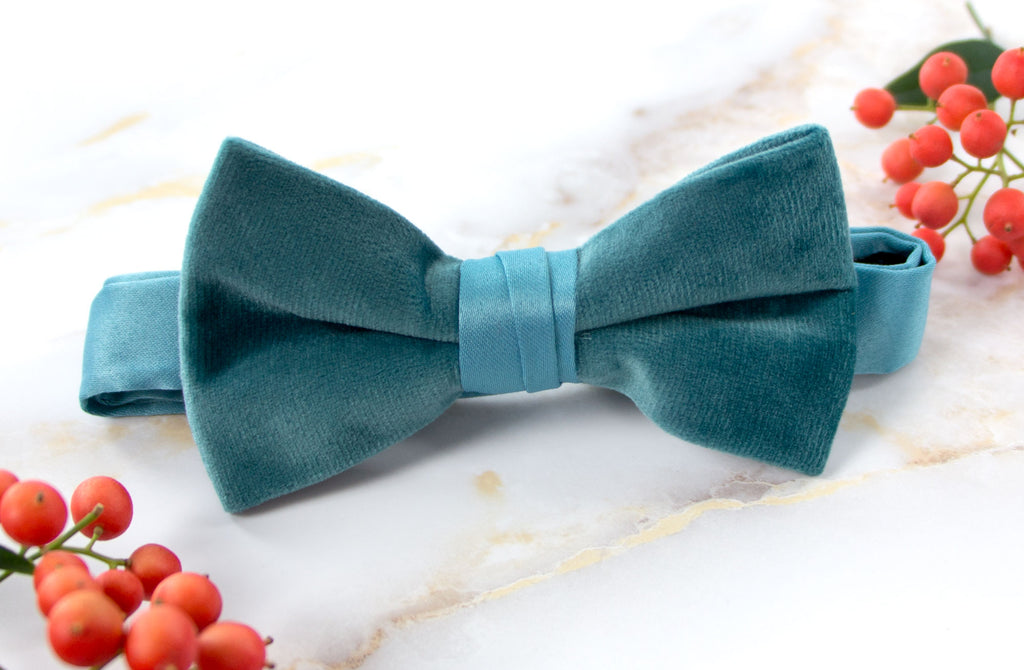 Boys' Velvet Pre-tied Bow Tie