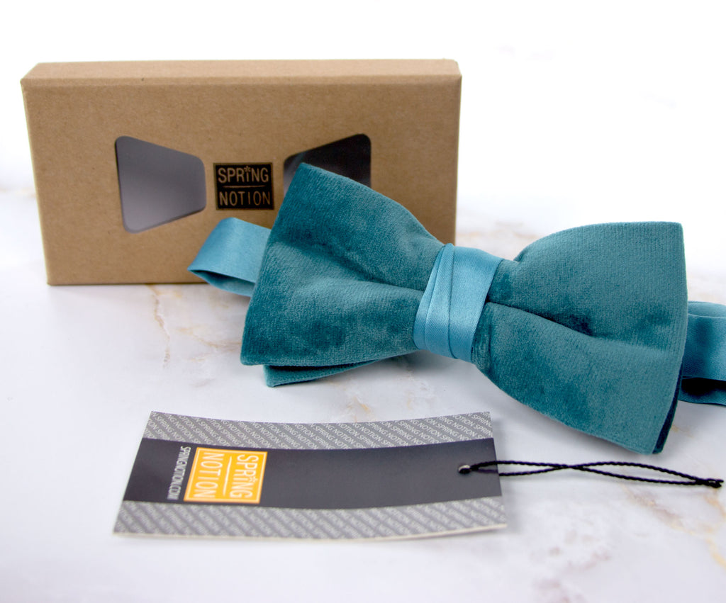 Boys' Velvet Pre-tied Bow Tie