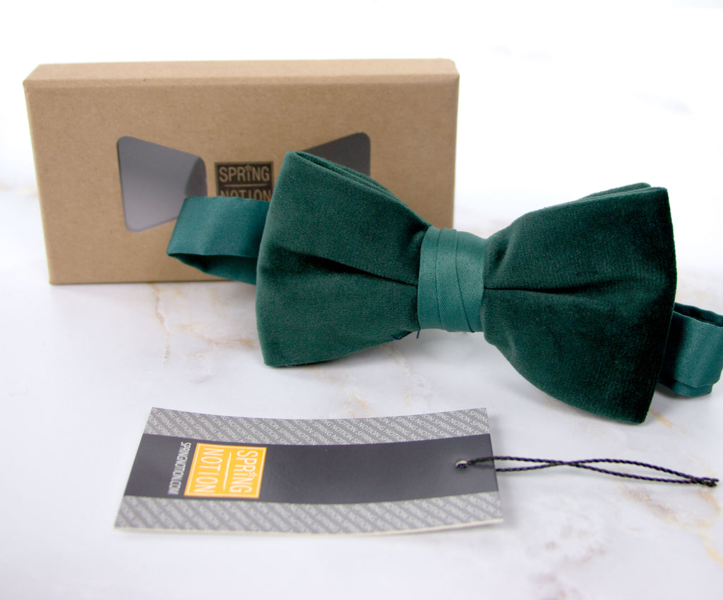 Boys' Velvet Pre-tied Bow Tie
