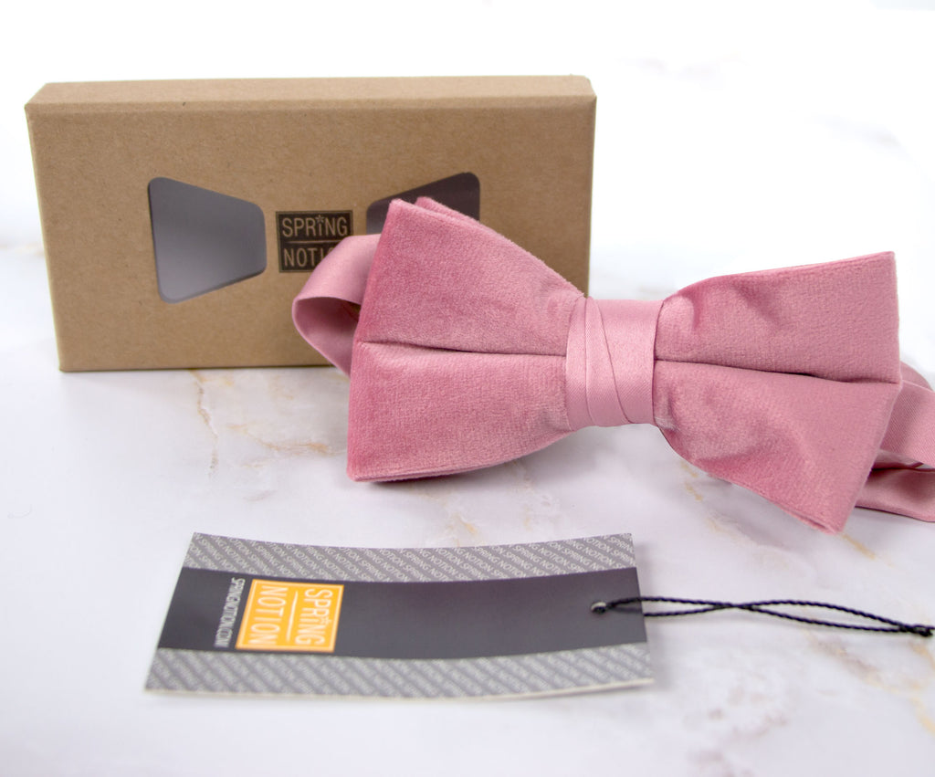 Boys' Velvet Pre-tied Bow Tie