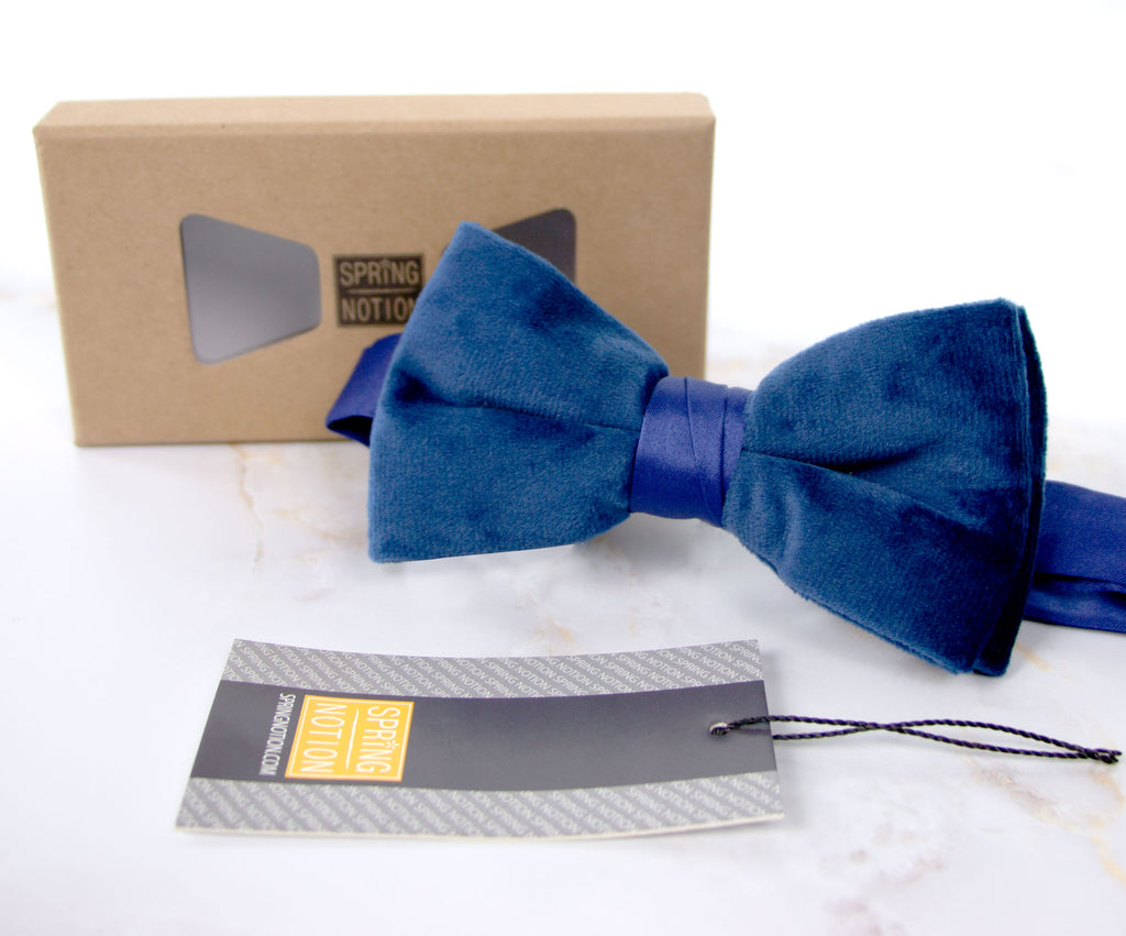 Boys' Velvet Pre-tied Bow Tie