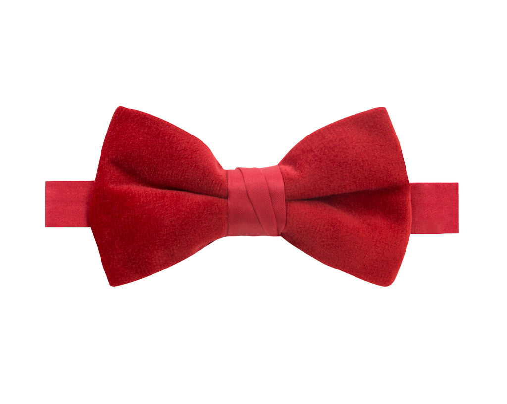 Boys' Velvet Pre-tied Bow Tie