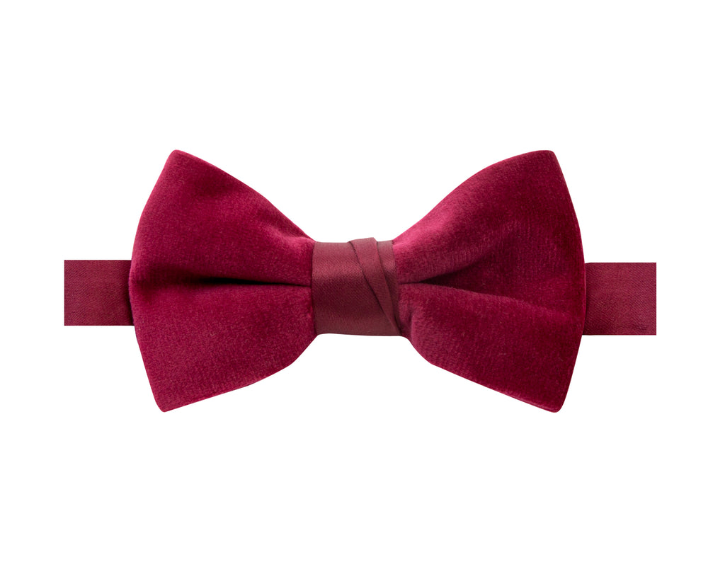 Boys' Velvet Pre-tied Bow Tie