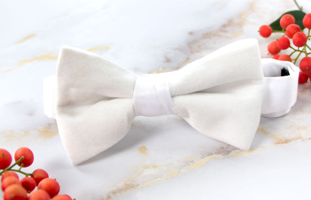 Boys' Velvet Pre-tied Bow Tie
