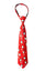 Boys' Printed Christmas Theme Pre-Tied Zipper Tie, Round Penguins