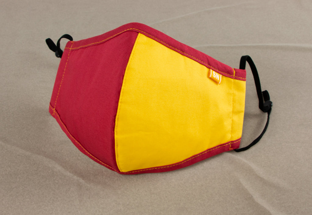 Team Color Blocks Cotton Face Cloth Face Mask for Adults and Kids