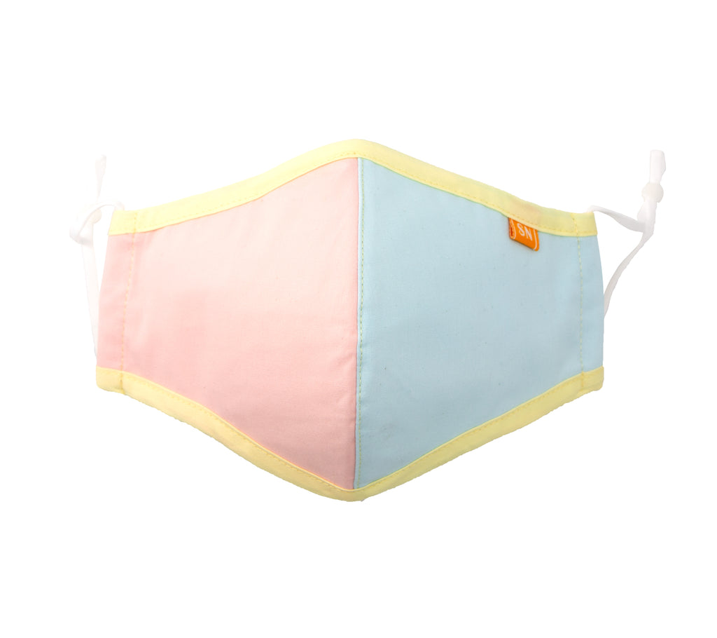 Team Color Blocks Cotton Face Cloth Face Mask for Adults and Kids