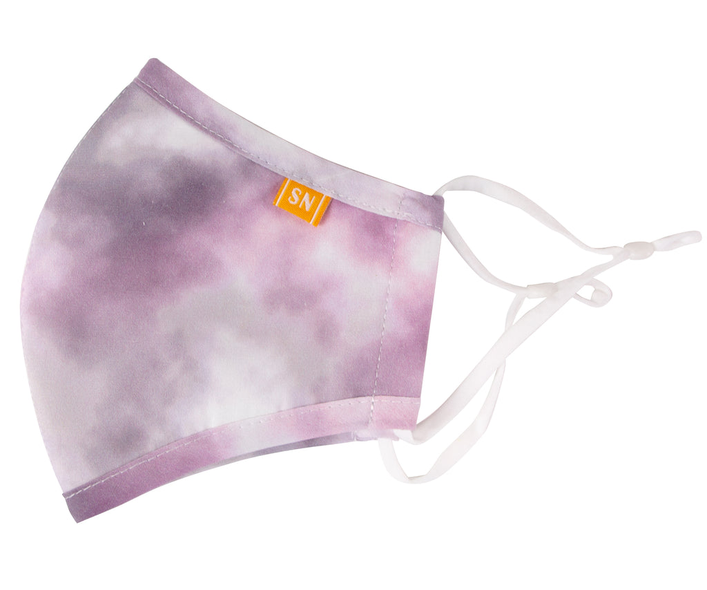 Reusable Washable Tie Dye Prints Cotton Cloth Face Mask for Adults and Kids Mist