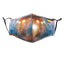 Reusable Washable Galaxy Space Cotton Cloth Face Mask for Adults and Kids Peach