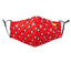 Reusable Washable Festive Christmas New Year Cotton Cloth Face Mask for Adults and Kids Red Penguin