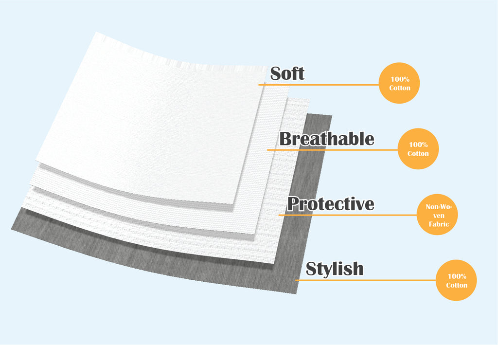 Team Color Blocks Cotton Face Cloth Face Mask for Adults and Kids