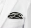 boys' black satin handkerchief pocket round pocket square in jacket front breast pocket