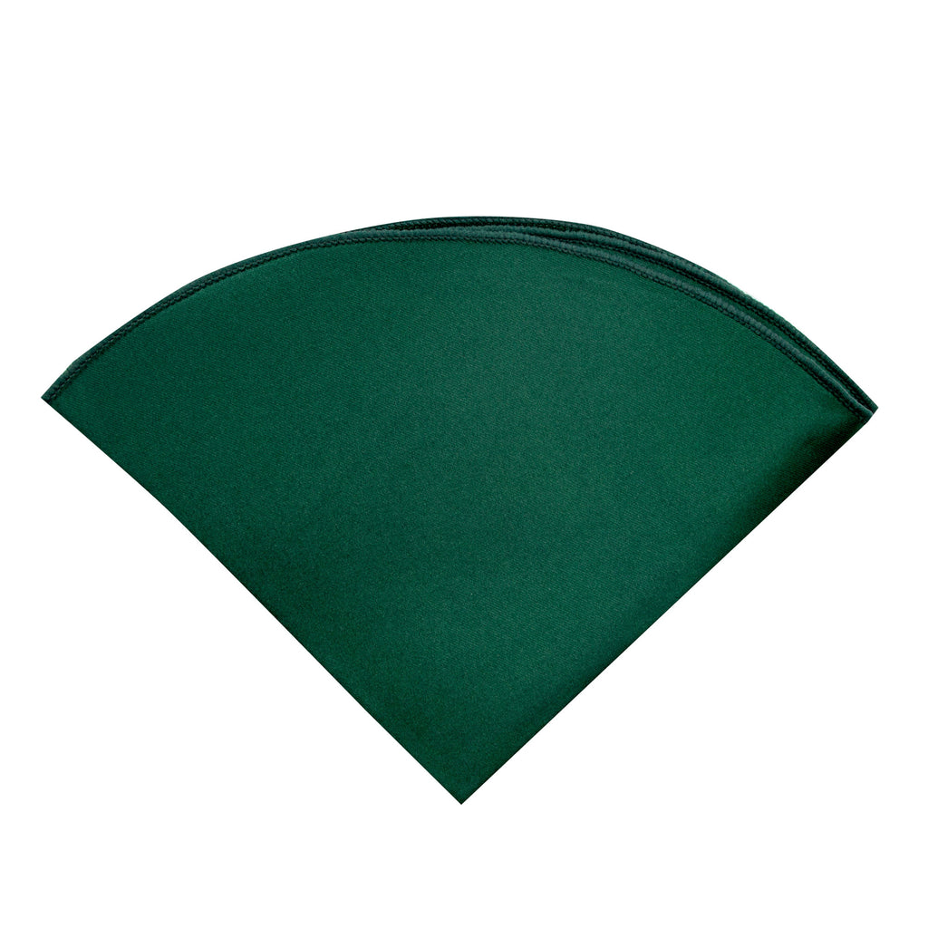 boys' emerald green satin handkerchief hanky pocket round pocket square