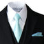 Boys' Satin Zipper Necktie and Handkerchief Set