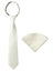 Boys' Satin Zipper Necktie and Handkerchief Set
