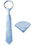 Boys' Satin Zipper Necktie and Handkerchief Set