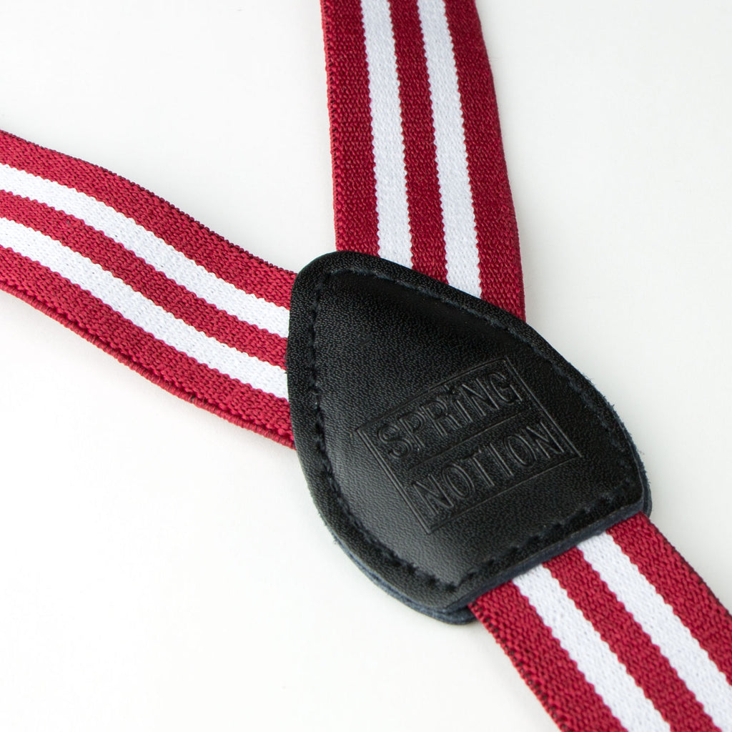 Boys' Elastic Suspenders with Leather Crosspatch