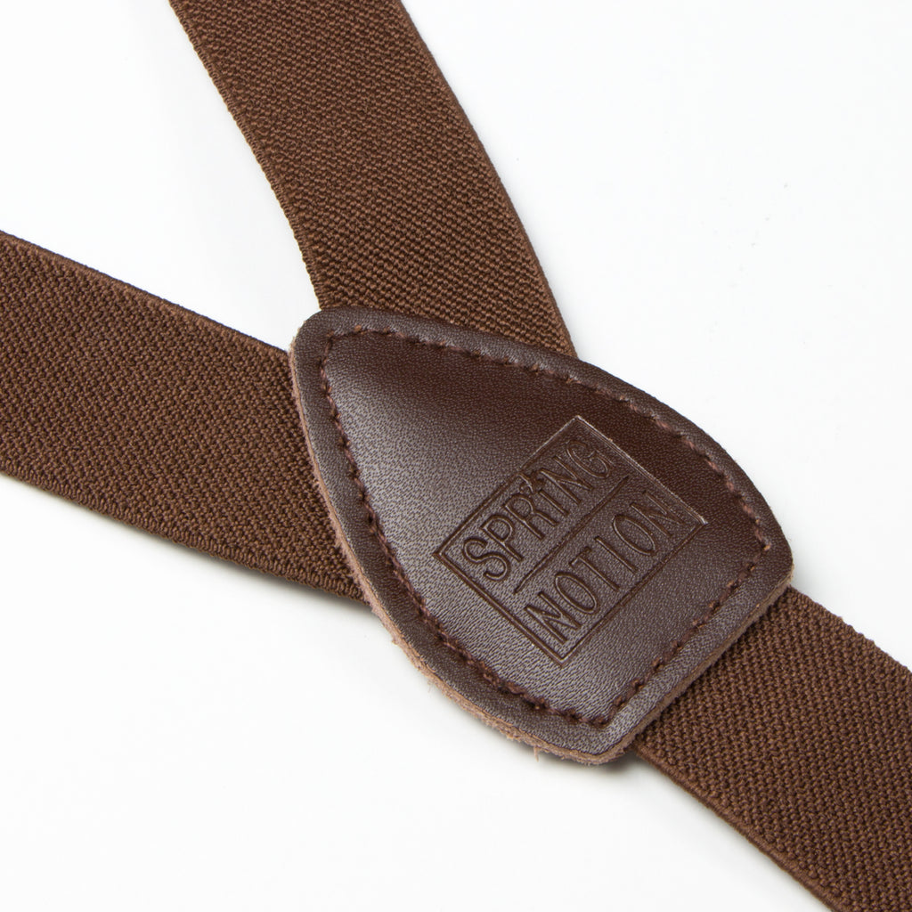 Boys' Elastic Suspenders with Leather Crosspatch