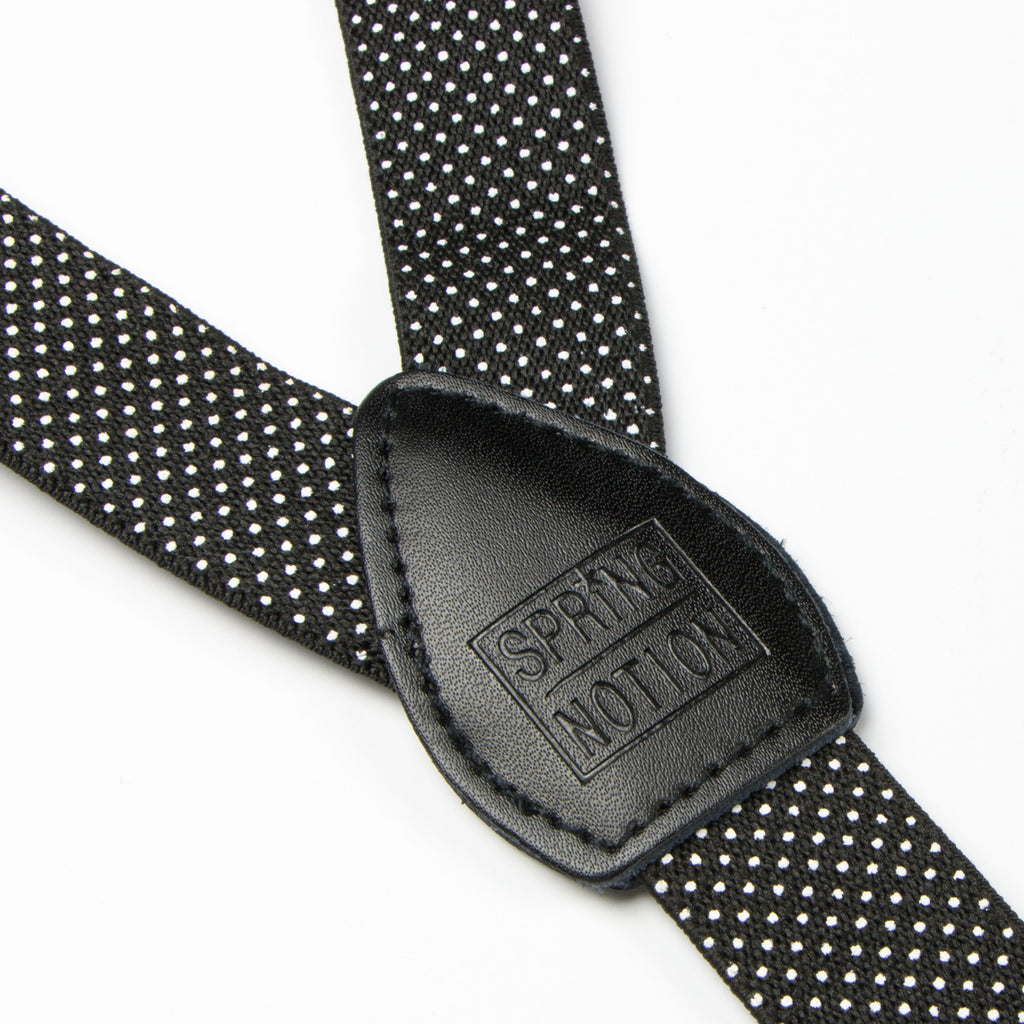 Boys' Elastic Suspenders with Leather Crosspatch