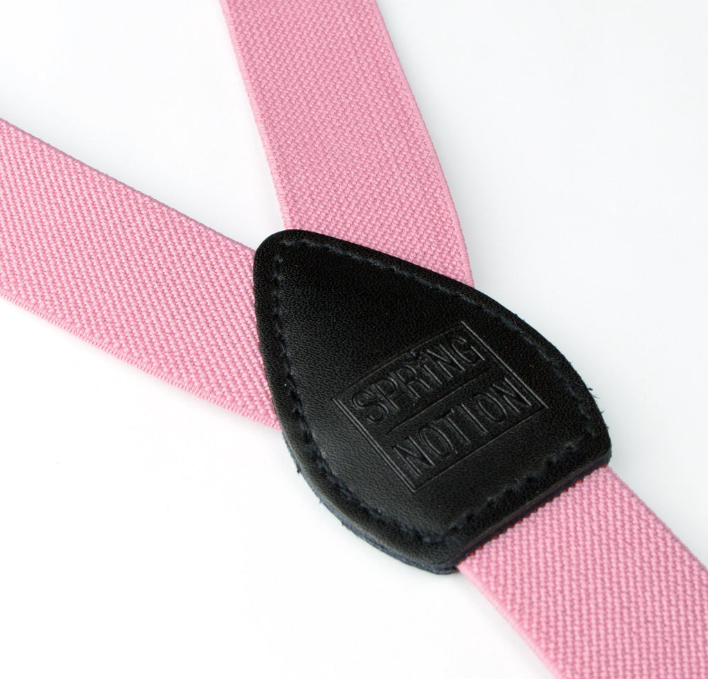 Boys' Elastic Suspenders with Leather Crosspatch