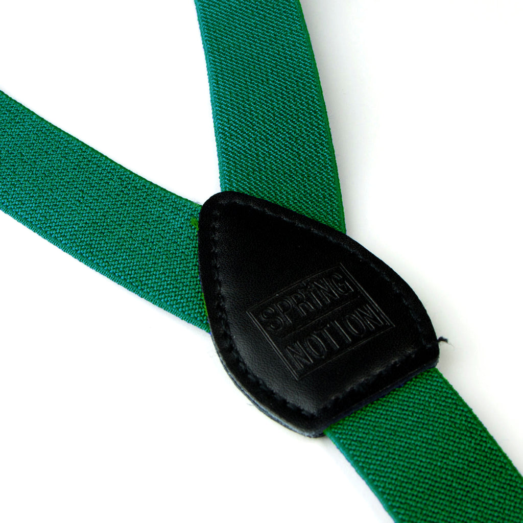 Boys' Elastic Suspenders with Leather Crosspatch