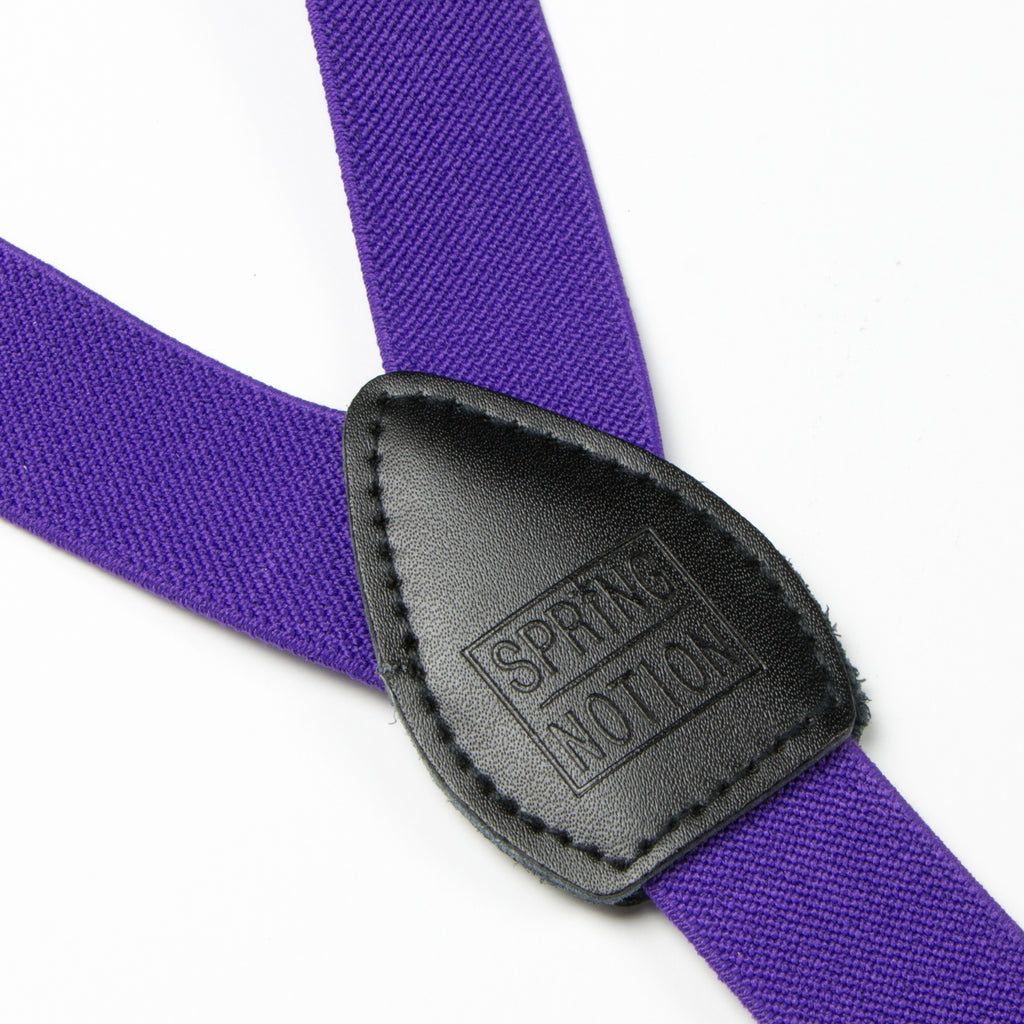 Boys' Elastic Suspenders with Leather Crosspatch