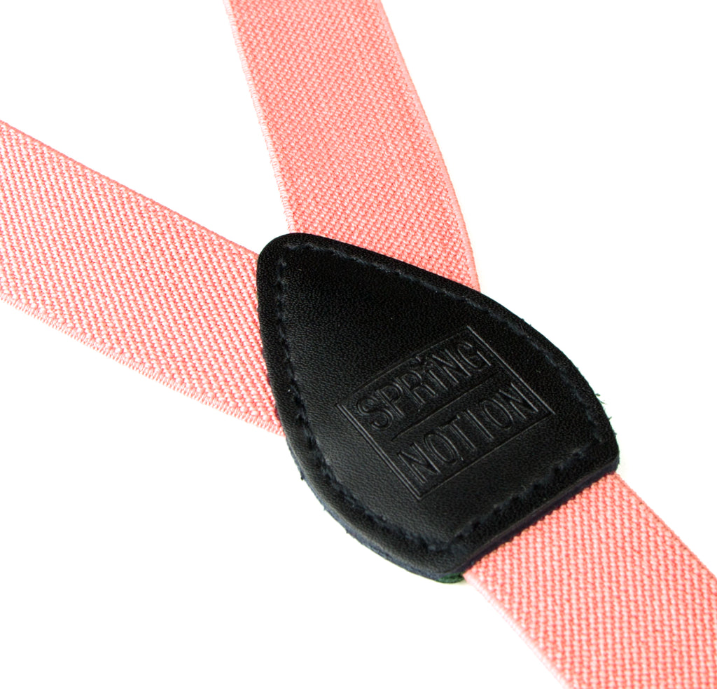 Boys' Elastic Suspenders with Leather Crosspatch