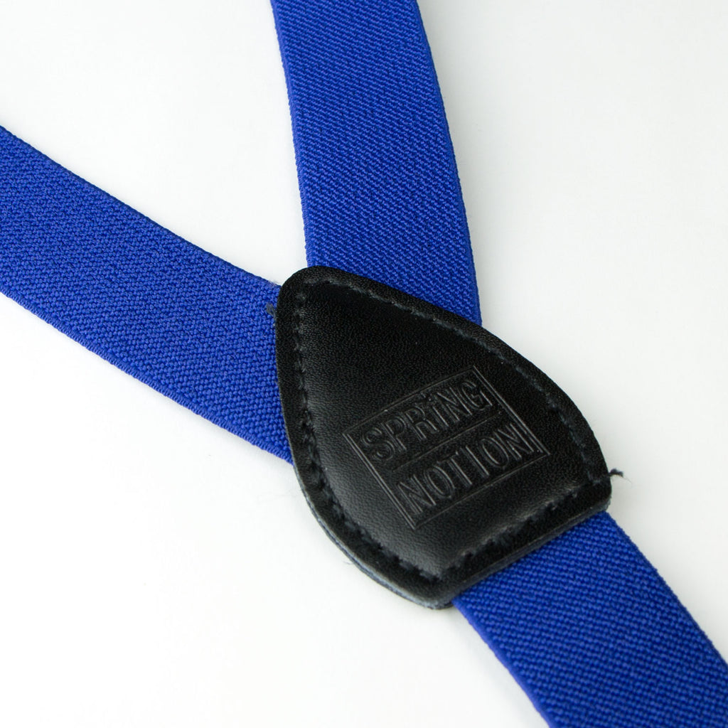 Boys' Elastic Suspenders with Leather Crosspatch