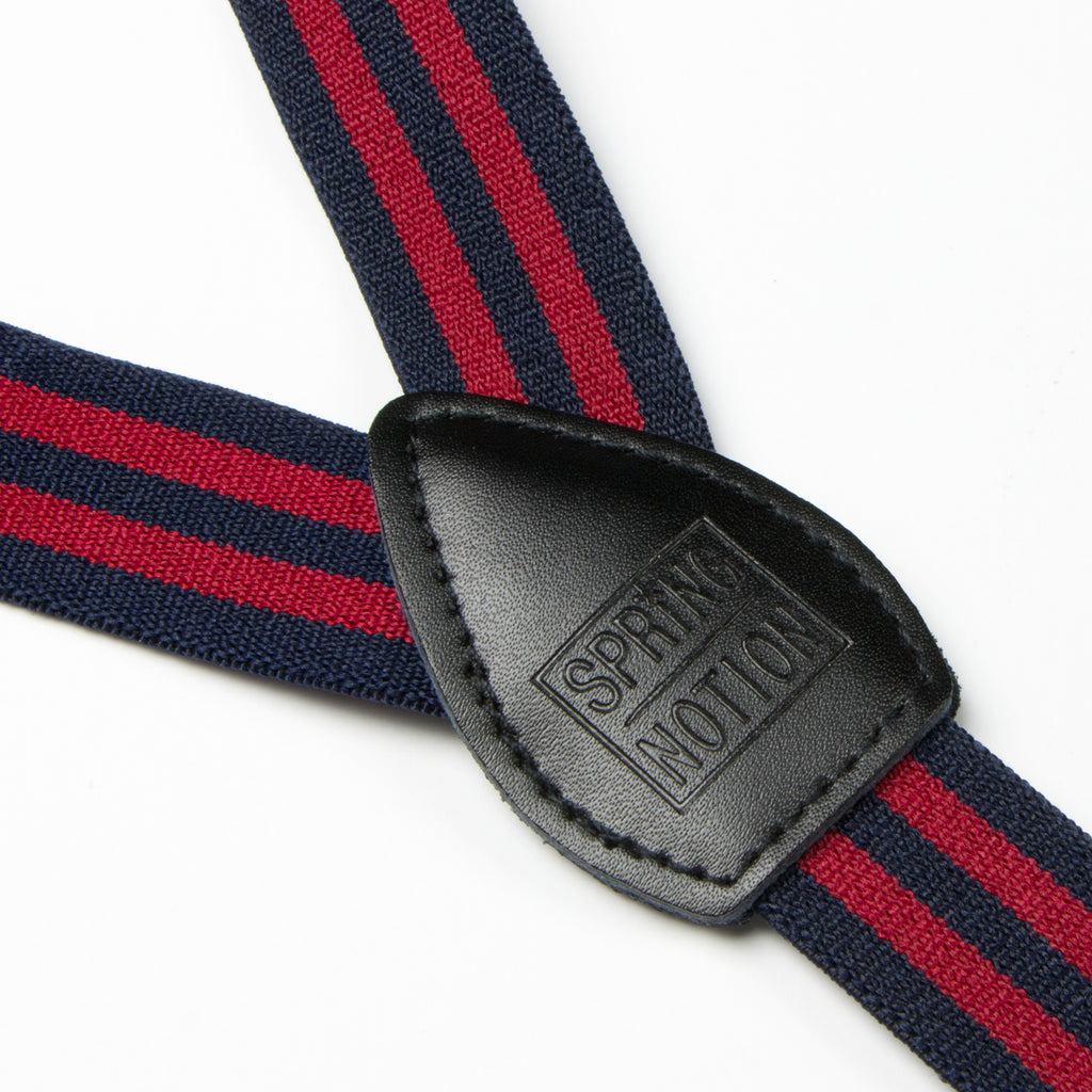 Boys' Elastic Suspenders with Leather Crosspatch