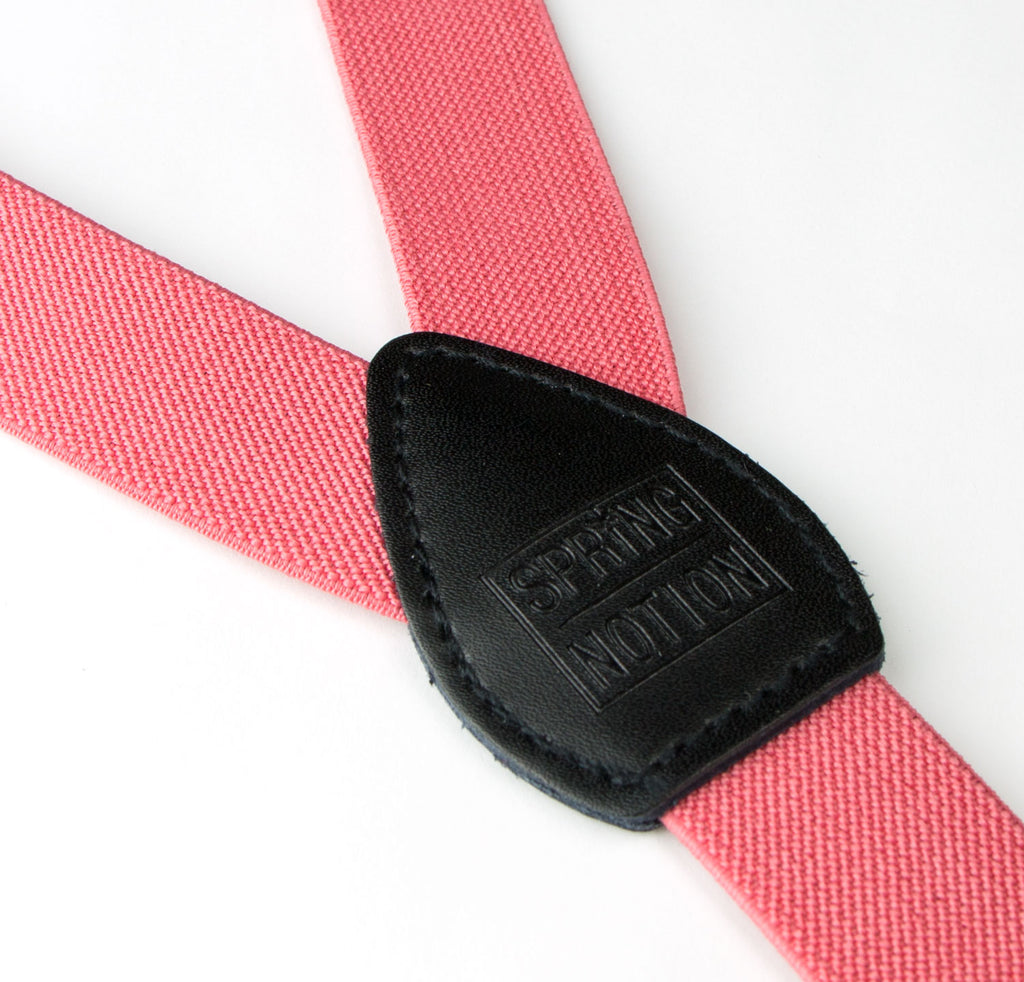 Boys' Elastic Suspenders with Leather Crosspatch