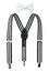 Boys' Suspenders and Solid Color Bow Tie Set