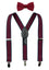 Boys' Suspenders and Solid Color Bow Tie Set