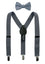 Boys' Suspenders and Solid Color Bow Tie Set