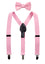 Boys' Suspenders and Solid Color Bow Tie Set