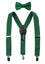 Boys' Suspenders and Solid Color Bow Tie Set