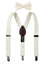 Boys' Suspenders and Solid Color Bow Tie Set