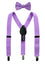 Boys' Suspenders and Solid Color Bow Tie Set