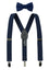 Boys' Suspenders and Solid Color Bow Tie Set