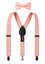 Boys' Suspenders and Solid Color Bow Tie Set