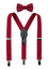 Boys' Suspenders and Solid Color Bow Tie Set