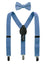 Boys' Suspenders and Solid Color Bow Tie Set